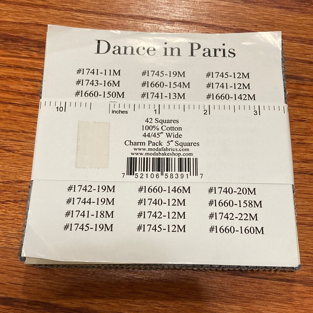 Quilt Fabric Dance in Paris Pastel Modern Zen Chic 2 Charm Packs 42 Squares Each - Picture 3 of 4